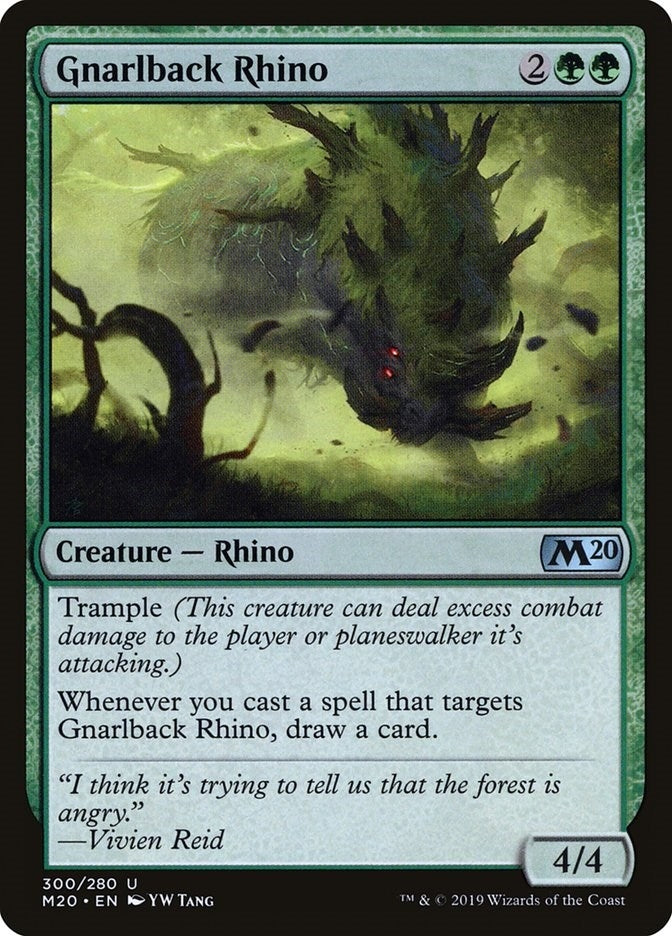Image for Gnarlback Rhino (300) [Core Set 2020]
