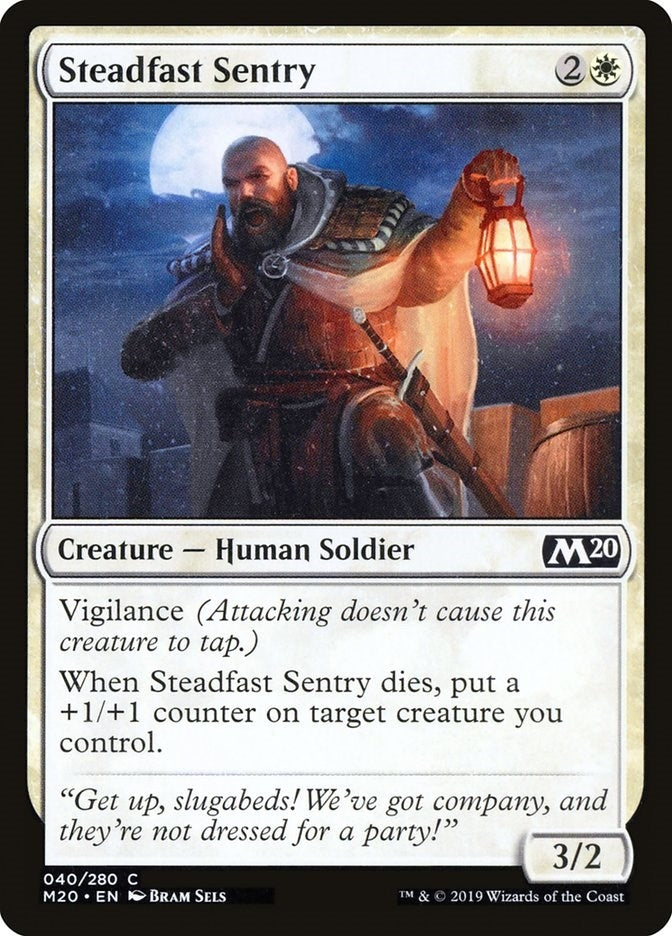 Image for Steadfast Sentry (40) [Core Set 2020]