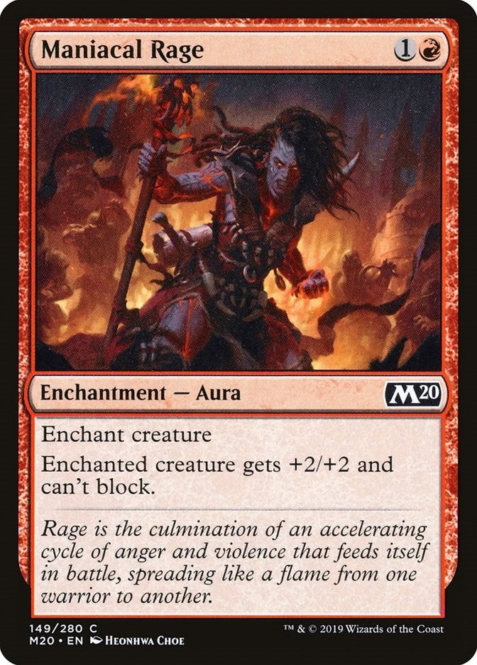 Image for Maniacal Rage (149) [Core Set 2020]