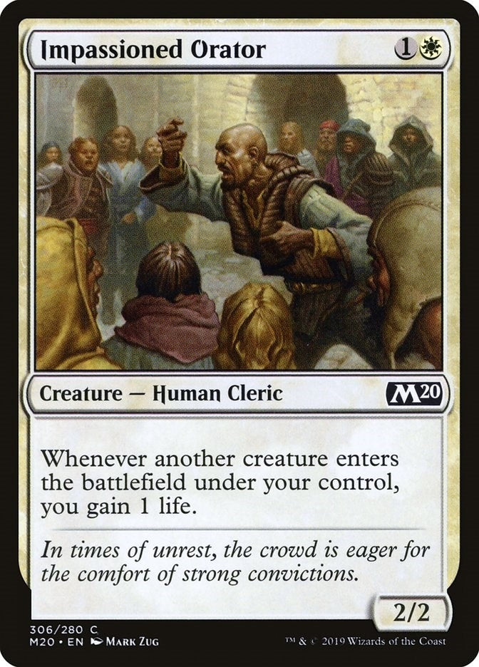 Image for Impassioned Orator (306) [Core Set 2020]