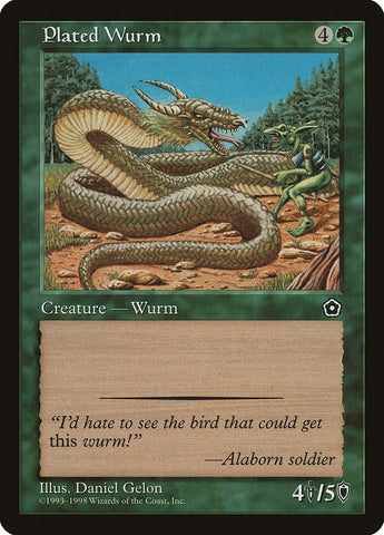 Image for Plated Wurm - Magic: The Gathering