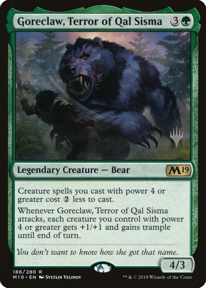 Image for Goreclaw, Terror of Qal Sisma (186) [Promo Pack: Core Set 2020]