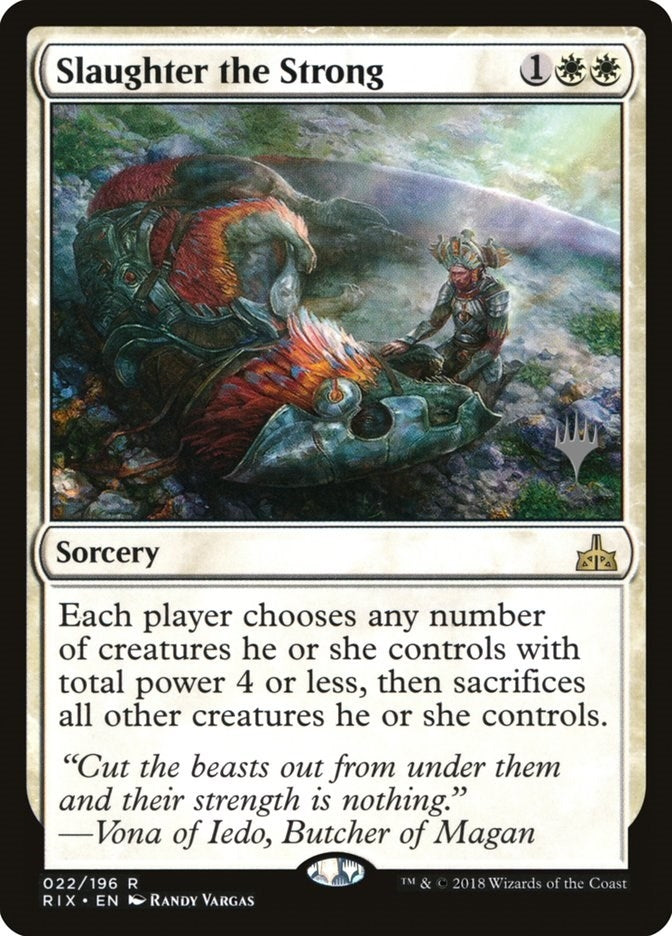 Image for Slaughter the Strong (22) [Promo Pack: Core Set 2020]