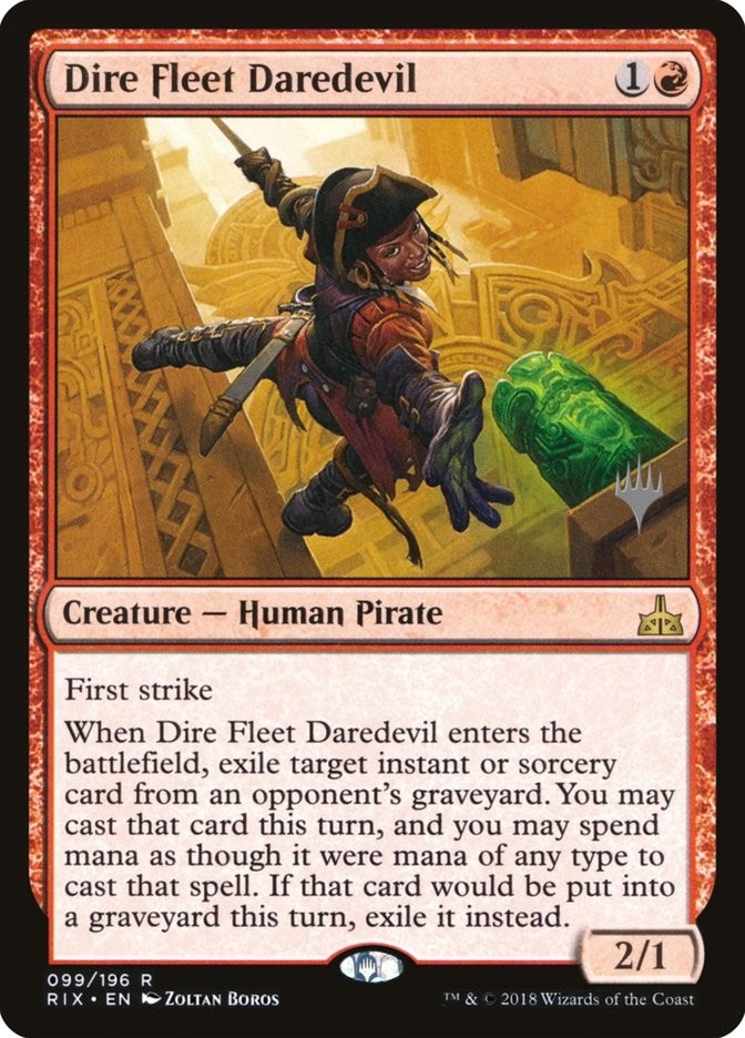 Image for Dire Fleet Daredevil (99) [Promo Pack: Core Set 2020]