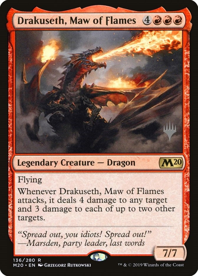 Image for Drakuseth, Maw of Flames (136) [Promo Pack: Core Set 2020]