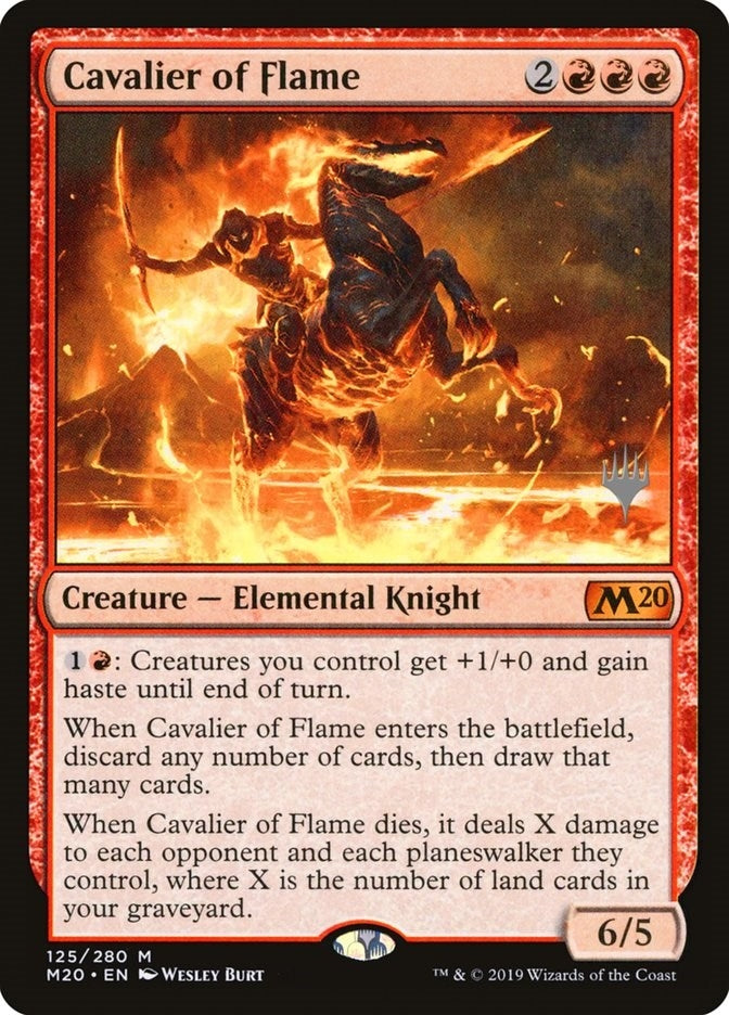 Image for Cavalier of Flame (125) [Promo Pack: Core Set 2020]