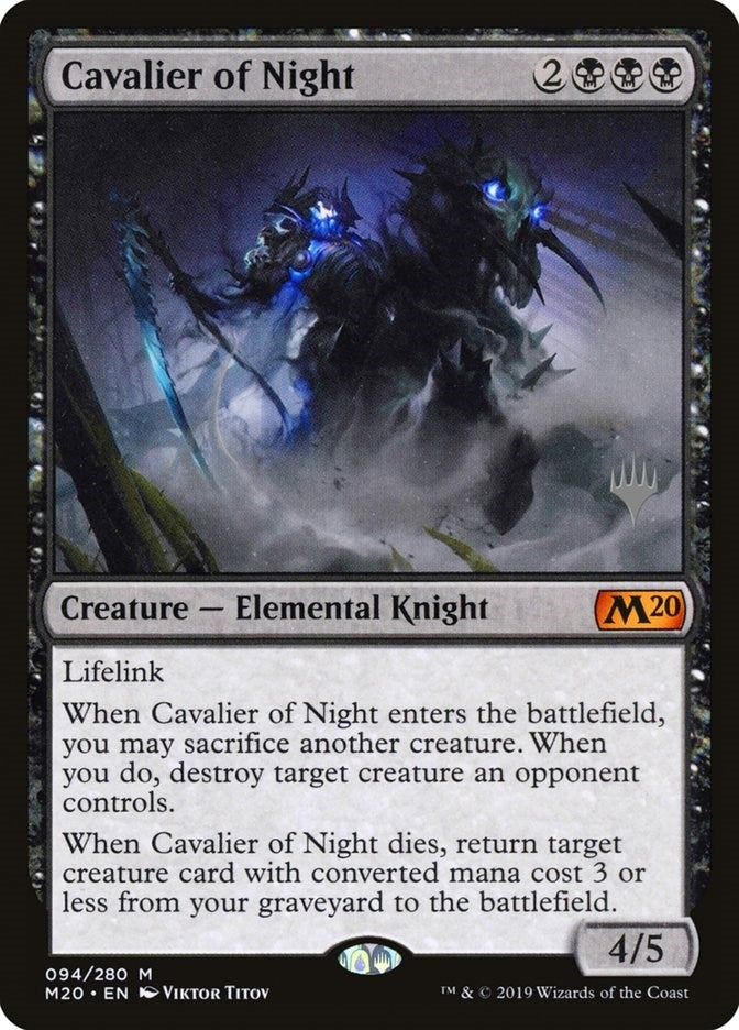 Image for Cavalier of Night (94) [Promo Pack: Core Set 2020]