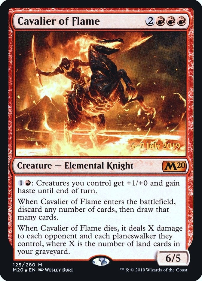 Image for Cavalier of Flame (125) [Prerelease Cards]