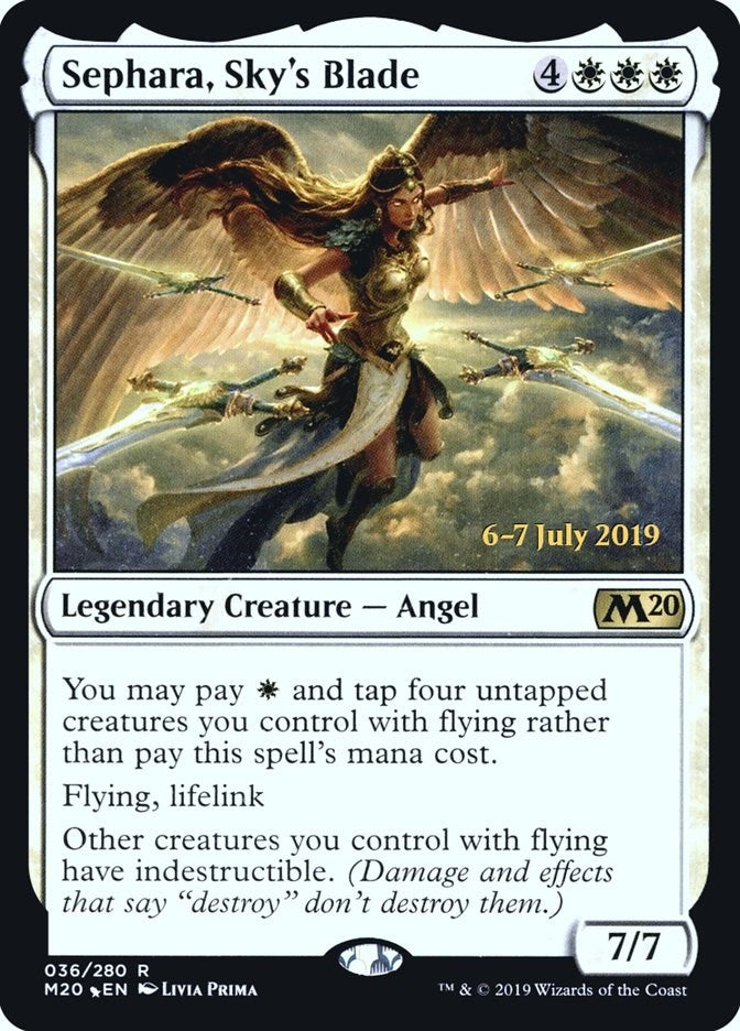 Image for Sephara, Sky's Blade (36) [Prerelease Cards]