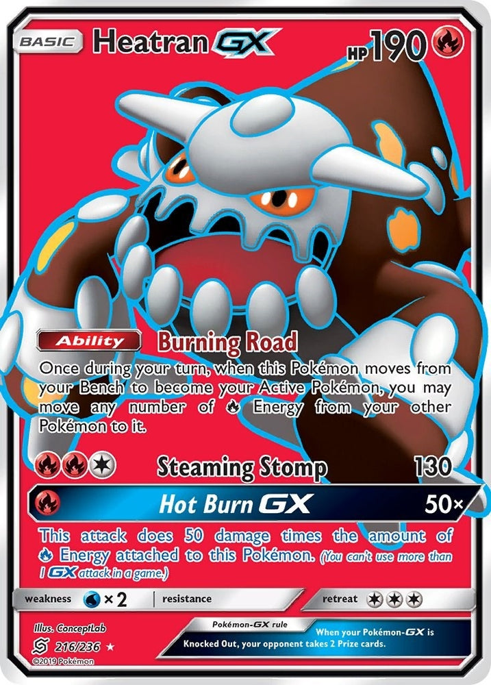 Image for Heatran GX (Full Art) (216/236) [SM - Unified Minds]
