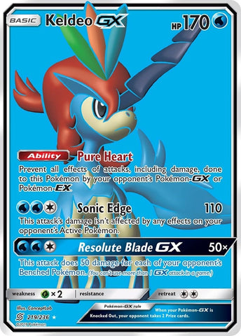 Image for Keldeo GX (Full Art) (219/236) [SM - Unified Minds]