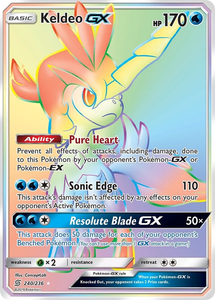 Image for Keldeo GX (Secret) (240/236) [SM - Unified Minds]