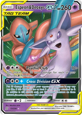 Image for Espeon & Deoxys GX (72/236) [SM - Unified Minds]