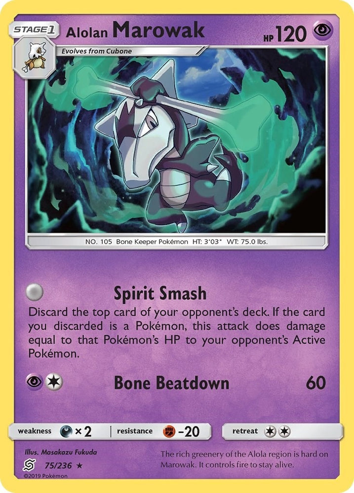 Image for Alolan Marowak (75/236) [SM - Unified Minds]