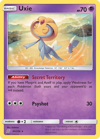 Image for Uxie (83/236) - Pokemon