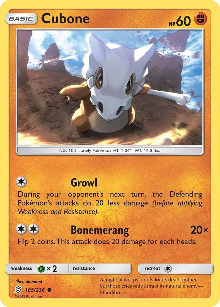 Image for Cubone (105/236) [SM - Unified Minds]