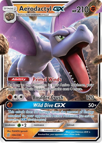 Image for Aerodactyl GX (106/236) [SM - Unified Minds]