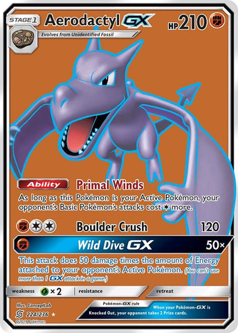 Image for Aerodactyl GX (Full Art) (224/236) [SM - Unified Minds]