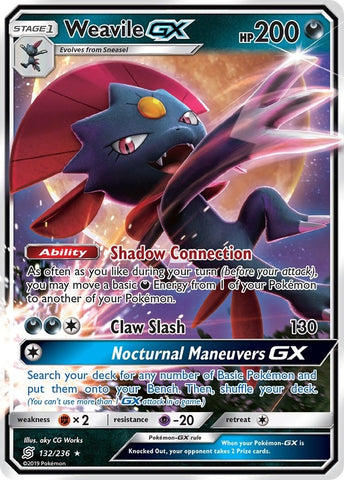 Image for Weavile GX (132/236) - Pokemon