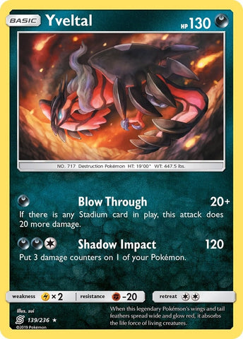 Image for Yveltal (139/236) - Pokemon