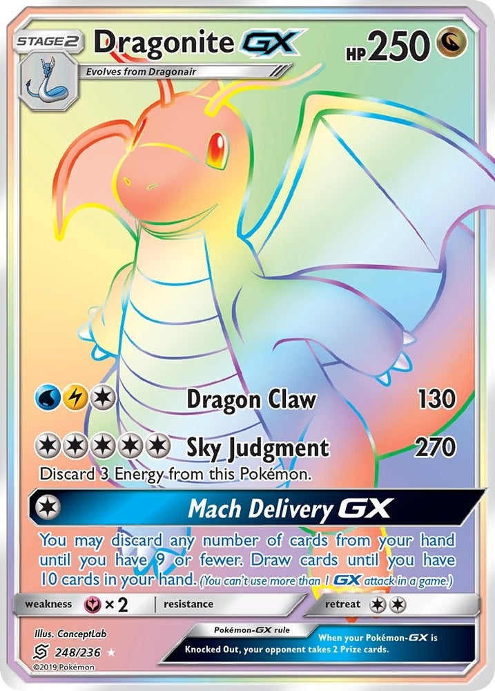 Image for Dragonite GX (Secret) (248/236) [SM - Unified Minds]
