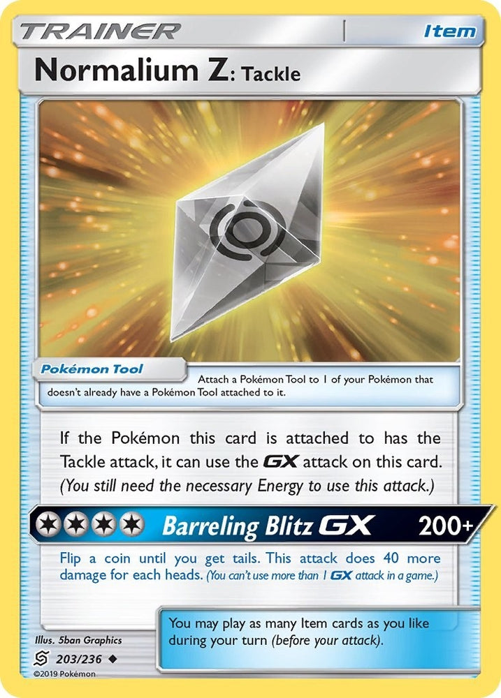 Image for Normalium Z: Tackle (203/236) [SM - Unified Minds]