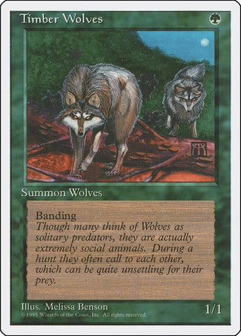 Image for Timber Wolves - Magic: The Gathering