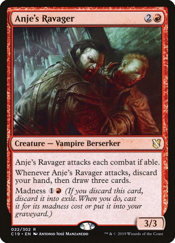Image for Anje's Ravager (22) [Commander 2019]