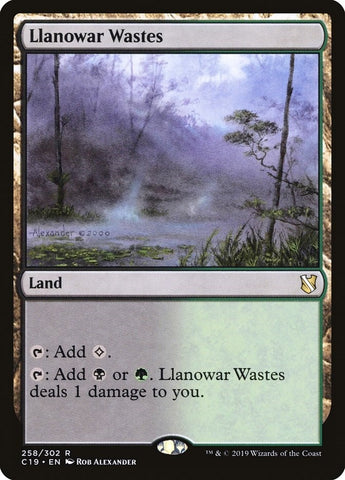 Image for Llanowar Wastes (258) [Commander 2019]