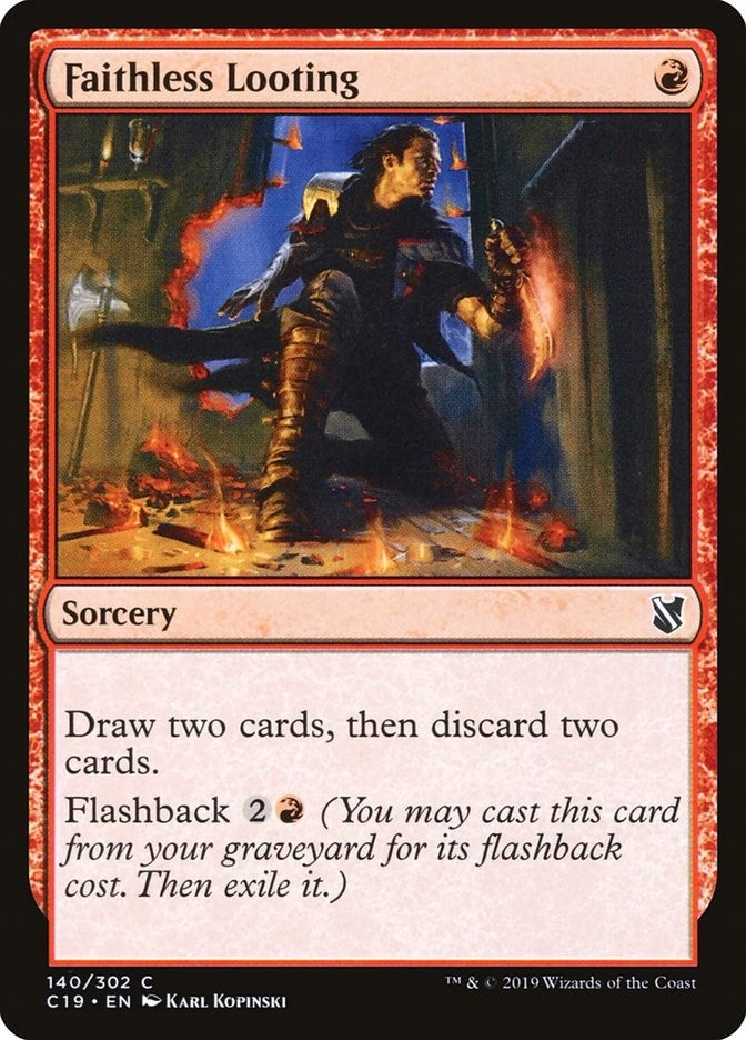Image for Faithless Looting (140) [Commander 2019]