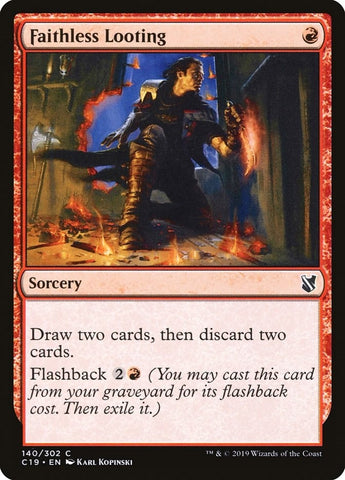Image for Faithless Looting (140) [Commander 2019]