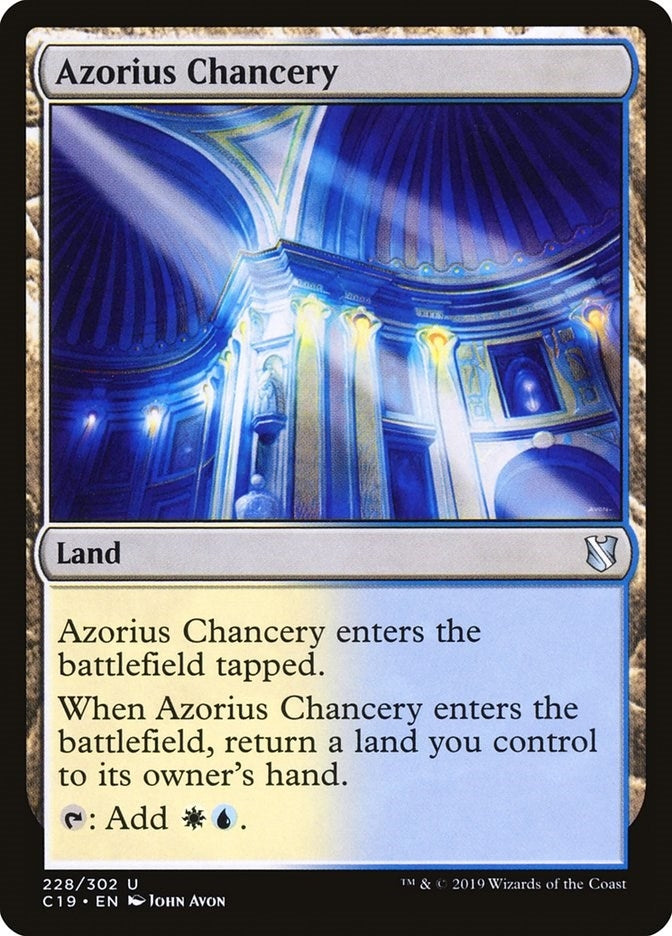Image for Azorius Chancery (228) [Commander 2019]