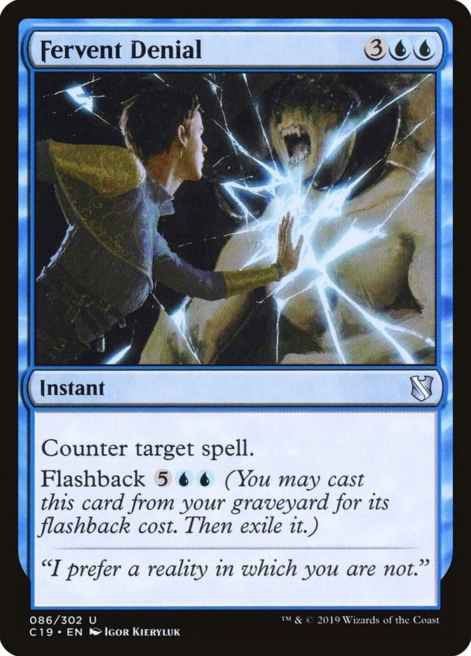 Image for Fervent Denial (86) [Commander 2019]