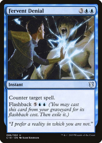Image for Fervent Denial (86) [Commander 2019]