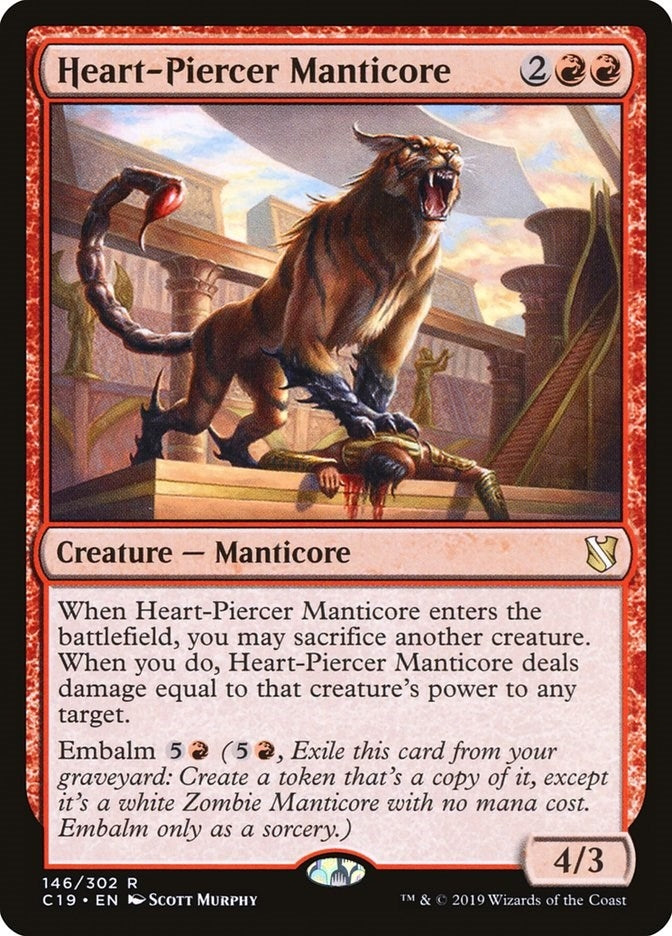 Image for Heart-Piercer Manticore (146) [Commander 2019]