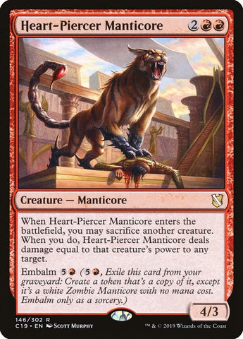 Image for Heart-Piercer Manticore (146) [Commander 2019]