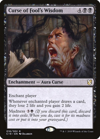 Image for Curse of Fool's Wisdom (16) [Commander 2019]