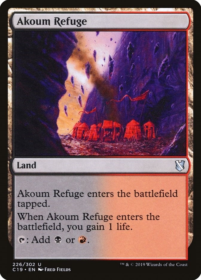 Image for Akoum Refuge (226) [Commander 2019]