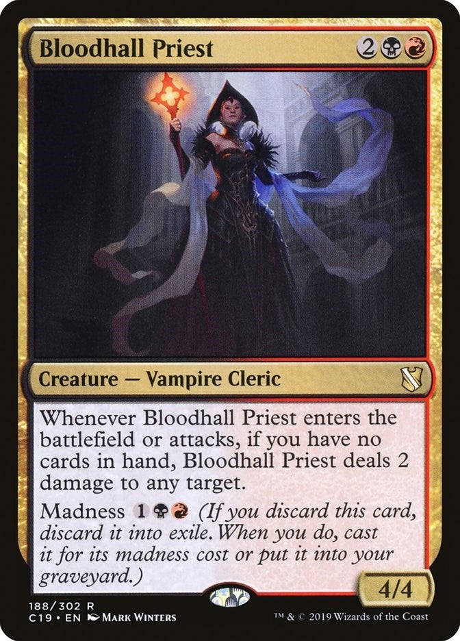 Image for Bloodhall Priest (188) [Commander 2019]