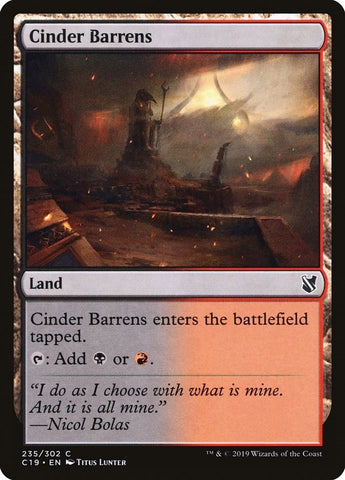 Image for Cinder Barrens (235) [Commander 2019]