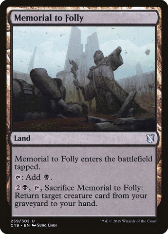 Image for Memorial to Folly (259) [Commander 2019]