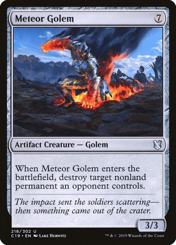 Image for Meteor Golem (218) [Commander 2019]