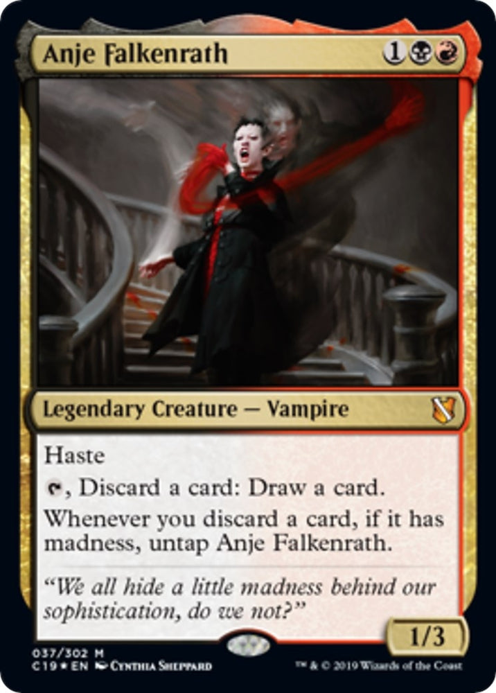 Image for Anje Falkenrath (Commander 2019) (37) [Oversize Cards]
