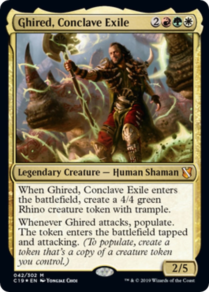 Image for Ghired, Conclave Exile (Commander 2019) (42) [Oversize Cards]