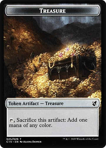 Image for Treasure // Human Double-Sided Token (25 // 3) [Commander 2019]
