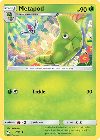 Image for Metapod (2/68) [Hidden Fates]