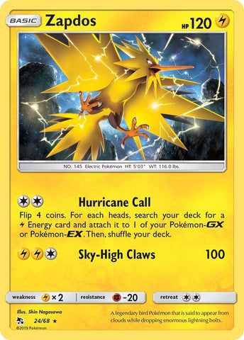 Image for Zapdos (24/68) [Hidden Fates]