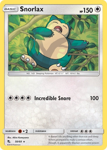 Image for Snorlax (50/68) [Hidden Fates]