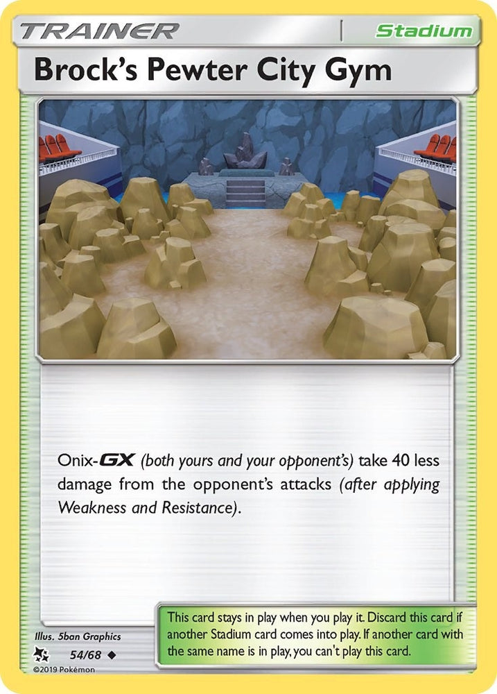 Image for Brock's Pewter City Gym (54/68) [Hidden Fates]