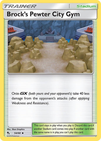 Image for Brock's Pewter City Gym (54/68) [Hidden Fates]